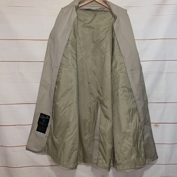 CLIPPER MIST Trench Coat Shell ONLY Button Down Jacket Tan Beige Size 44 Regular - Picture 6 of 12